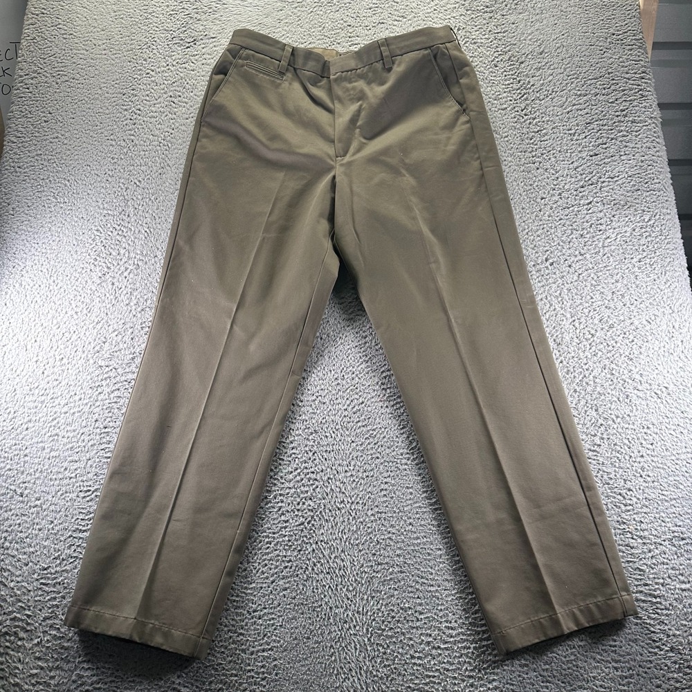 Dockers‎ D4 Pant Mens 36x32 Brown Cotton Chino Straight Leg Relaxed Fit Business